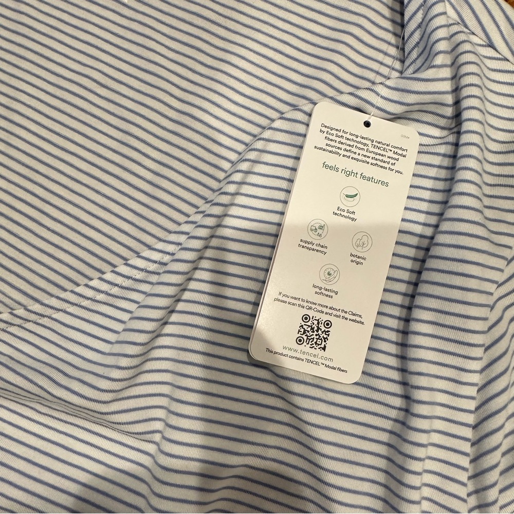 Lands End Striped Wrap Top - Picture 4 of 5